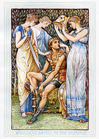 Perseus and the Nymphs by Walter Crane